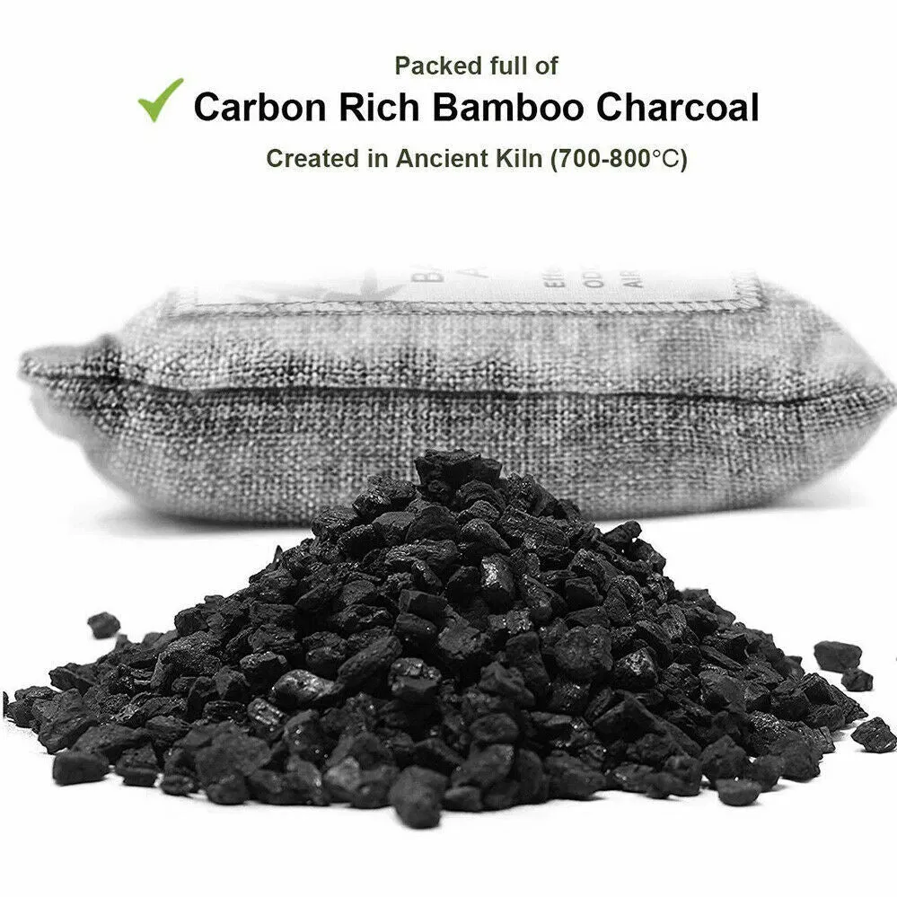 30PCS Air Purifying Bags | Activated Bamboo Charcoal Freshener | For Car Home Shoes | 200g