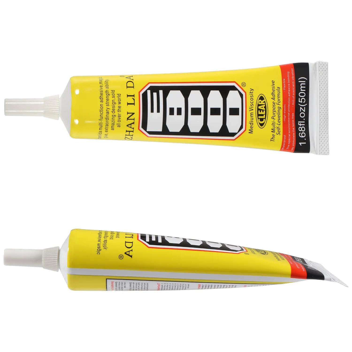 50ML E-8000 Transprant Adhesives Super Liquid Glue Clear Epoxy Glues Multi-Purpose for DIY Crafts Glass Phone Screen Jewelry Nails Glass Phone Plastic Tools E8000