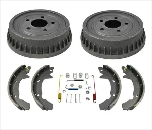93-00 Ford Taurus 4 Door Sedan (2) Rr Brake Drums & Shoes & Springs 4Pc