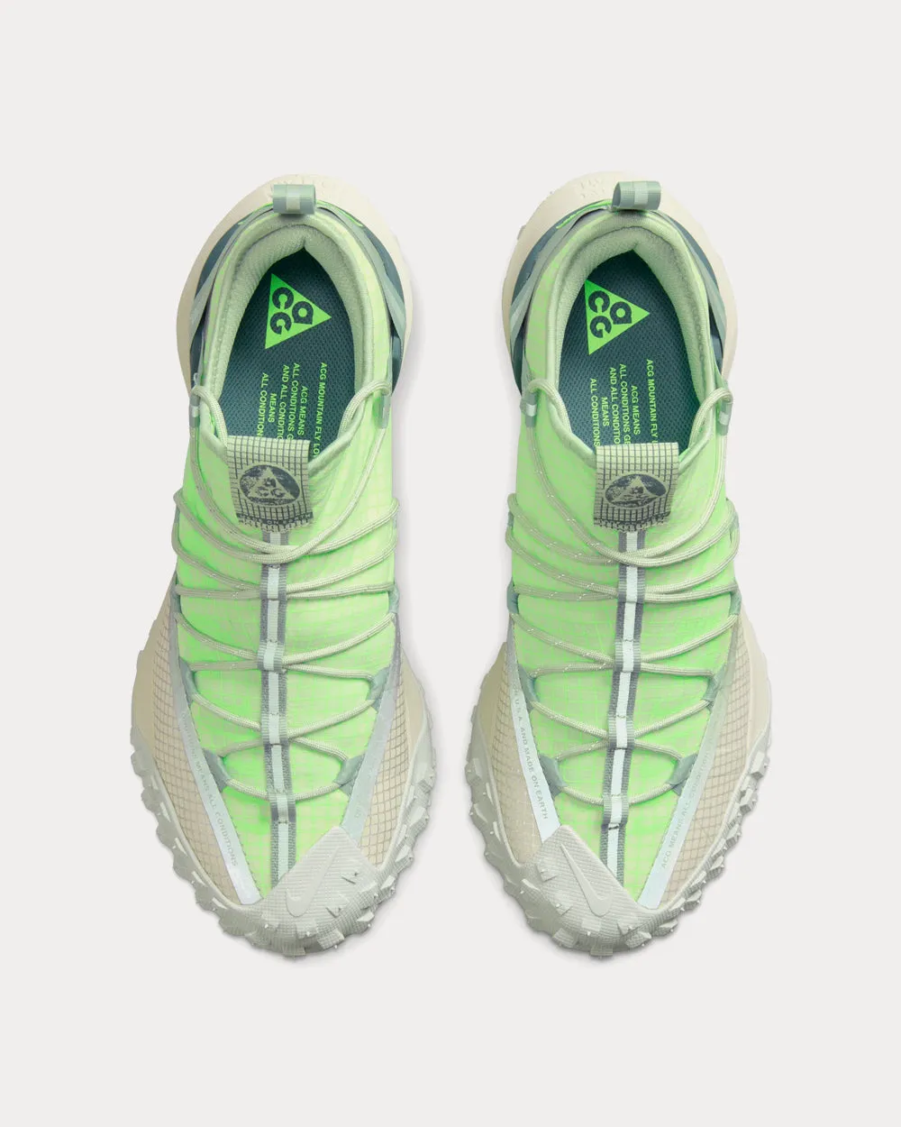 ACG Mountain Fly Green / Beige Low Top Sneakers