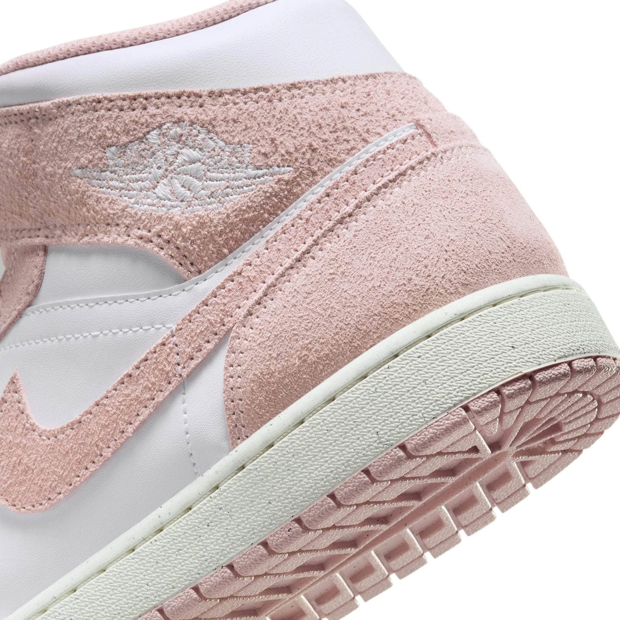 Air Jordan 1 Mid "Pink Suede"  - Men's