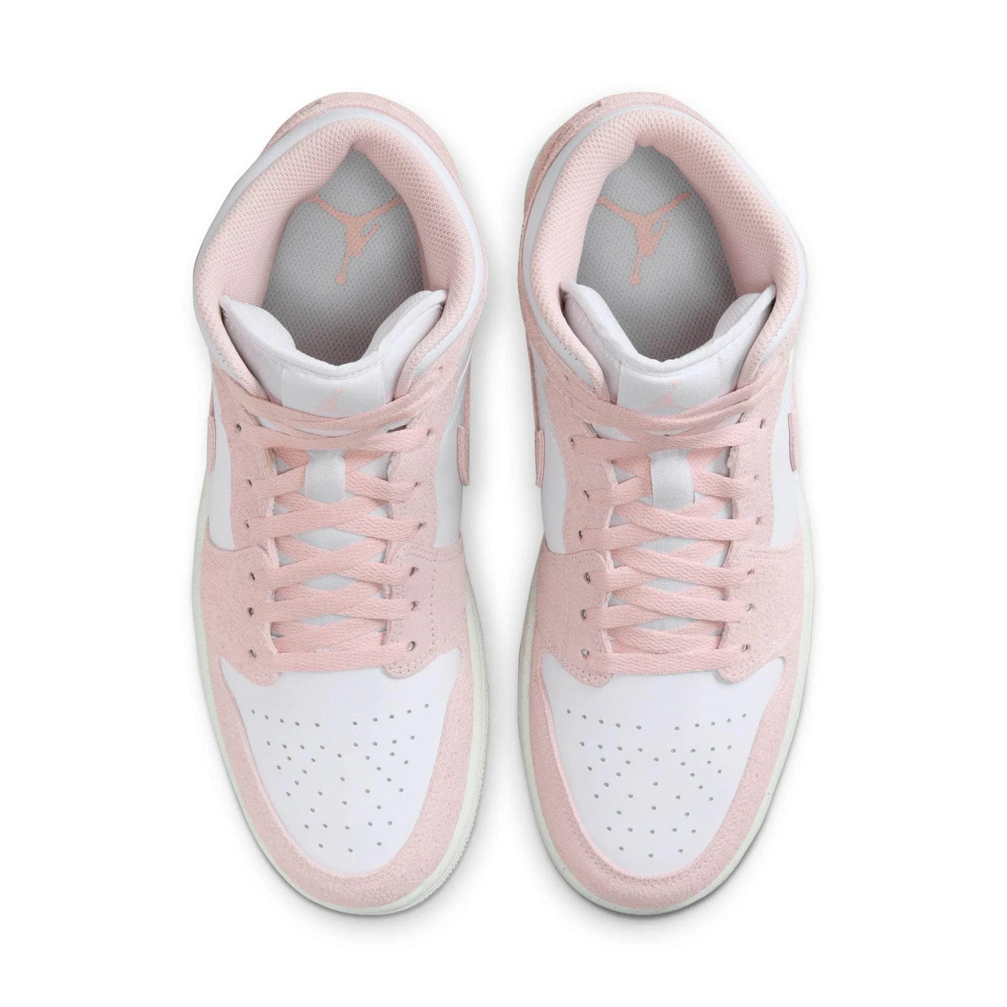 Air Jordan 1 Mid "Pink Suede"  - Men's