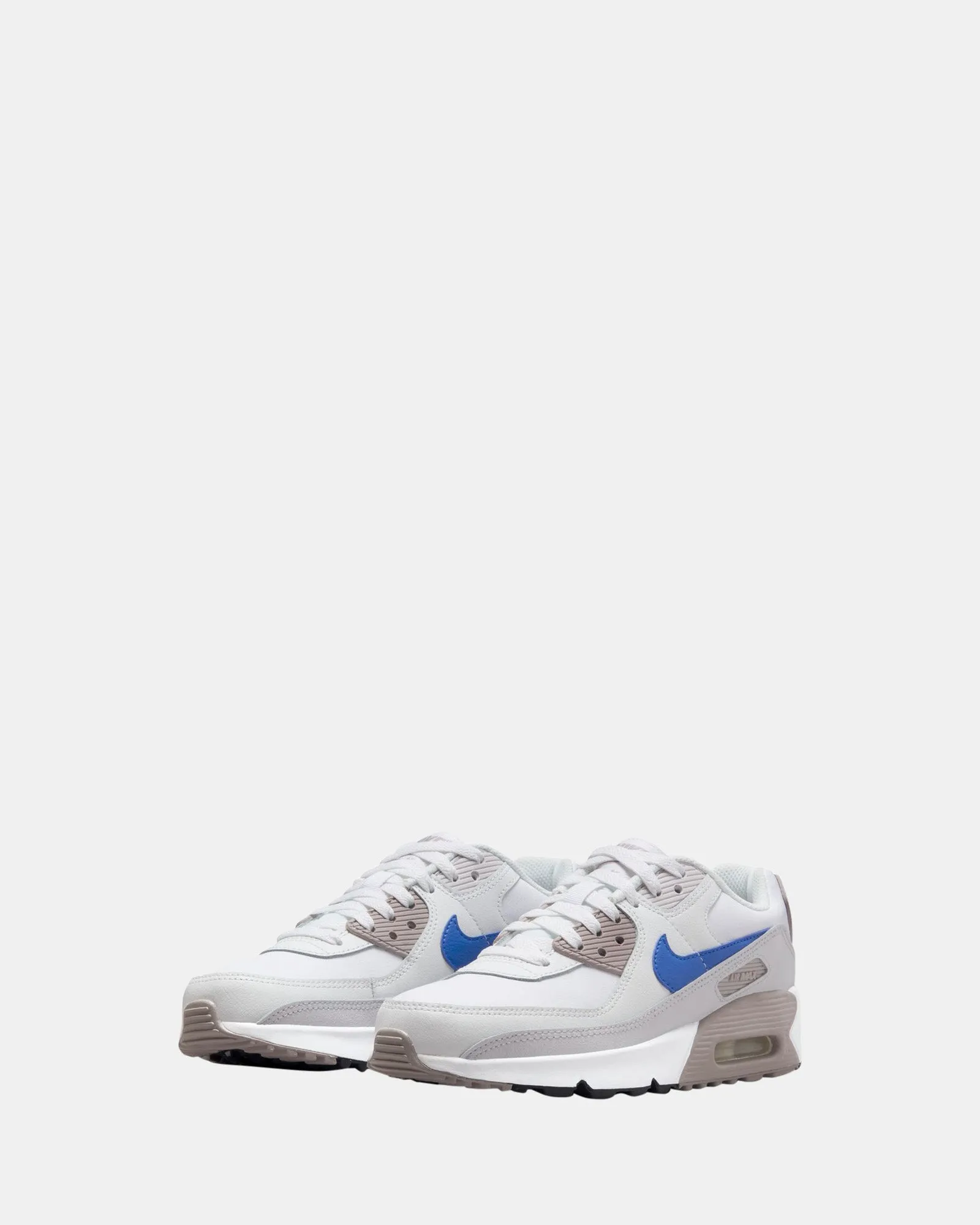 Air Max 90 Grade School White/Racer Blue/College Grey