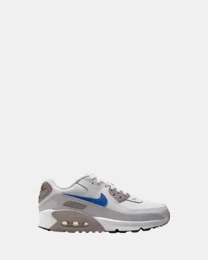 Air Max 90 Grade School White/Racer Blue/College Grey