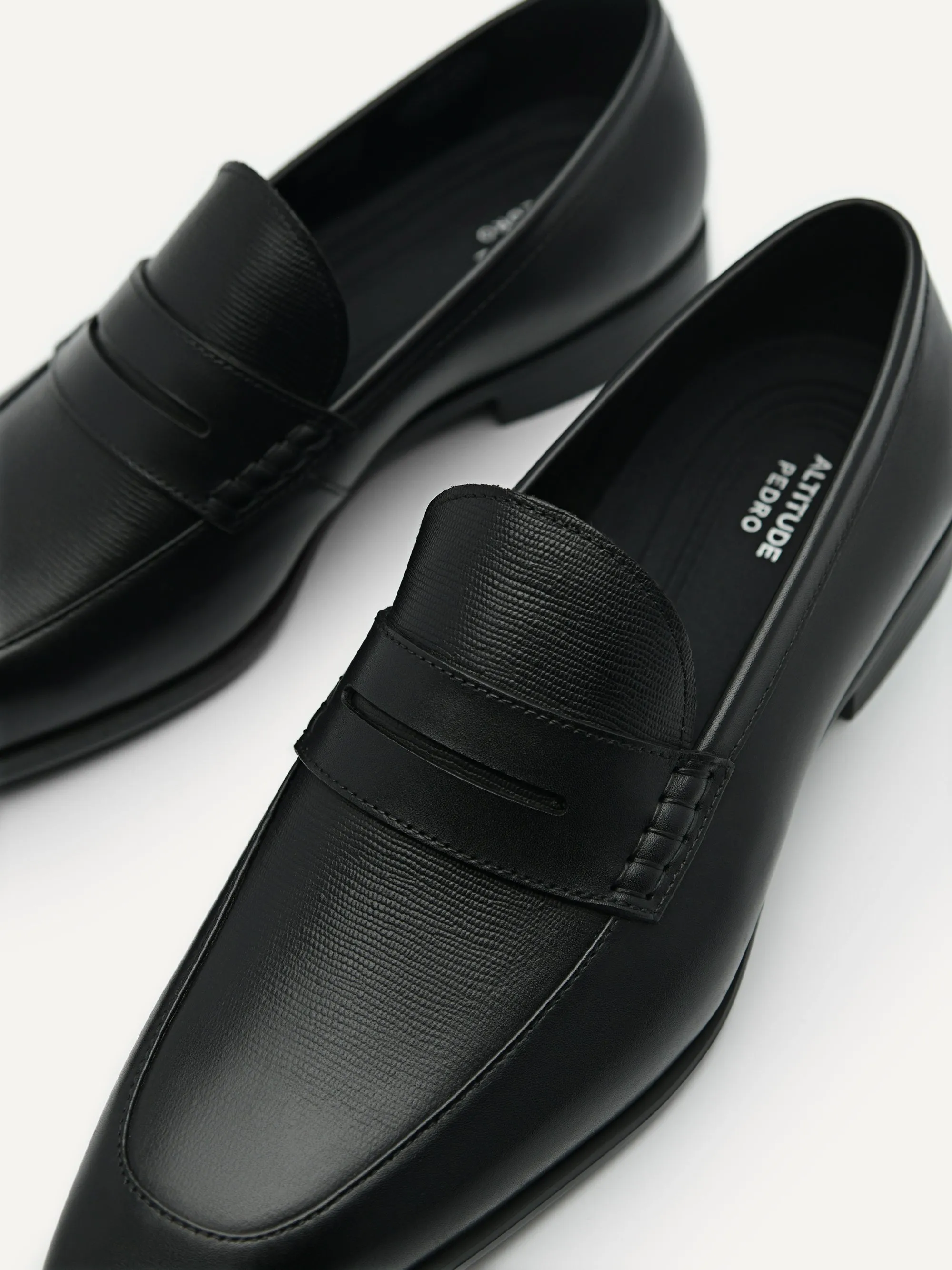 Altitude Lightweight Leather Penny Loafers