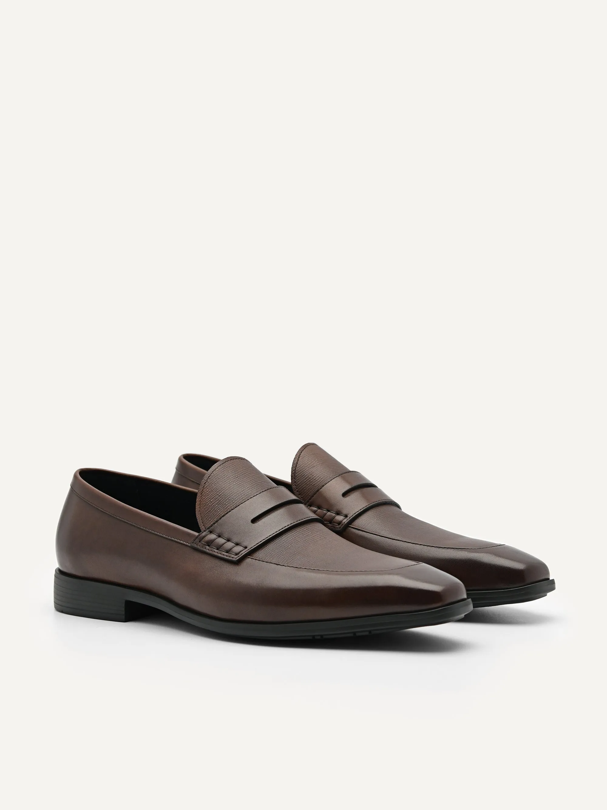 Altitude Lightweight Leather Penny Loafers