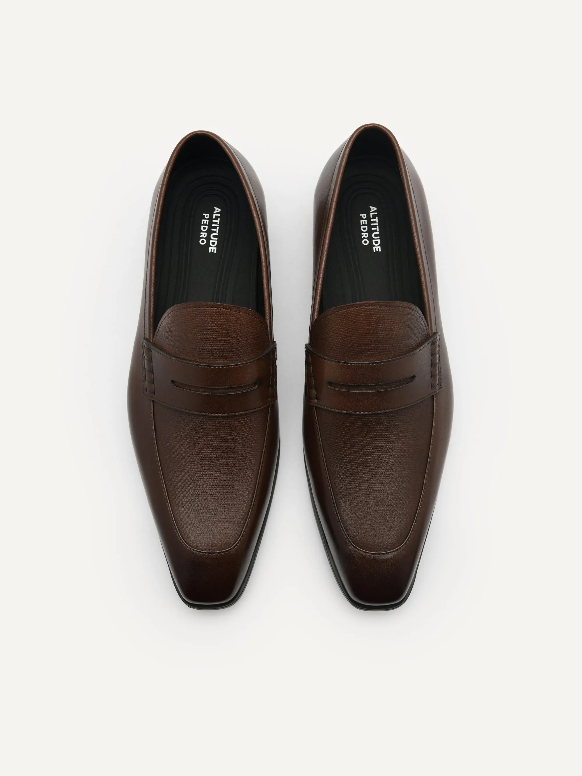 Altitude Lightweight Leather Penny Loafers