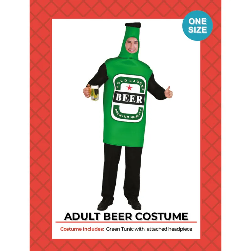 Beer Bottle Green Costume