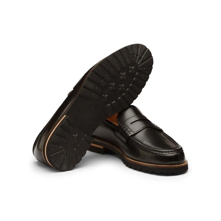 Black Lightweight Classic Penny Moccasions