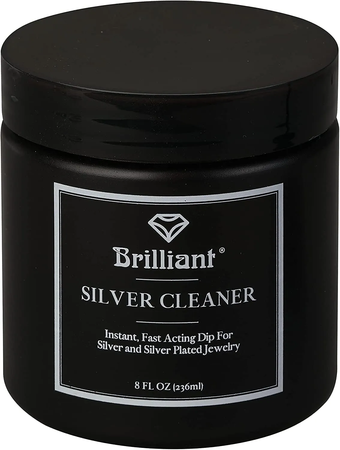 Brilliant Silver Dip Cleaner, Black 8 Oz