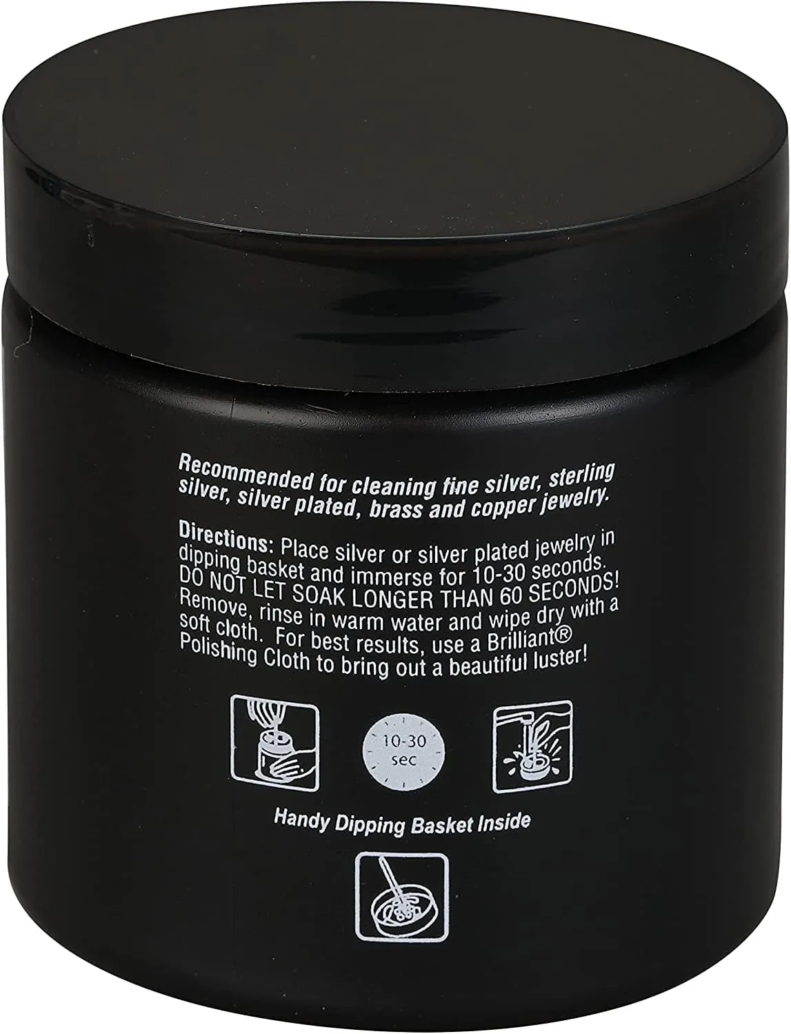 Brilliant Silver Dip Cleaner, Black 8 Oz