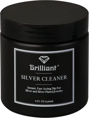 Brilliant Silver Dip Cleaner, Black 8 Oz