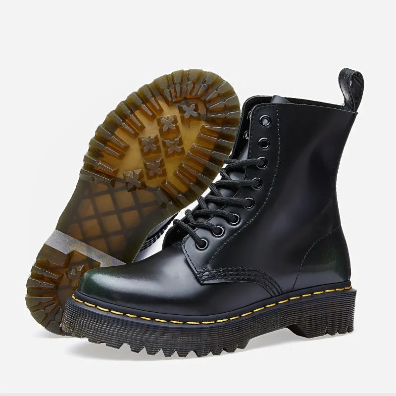 British Elegance - Leather Booties by The Nevermore