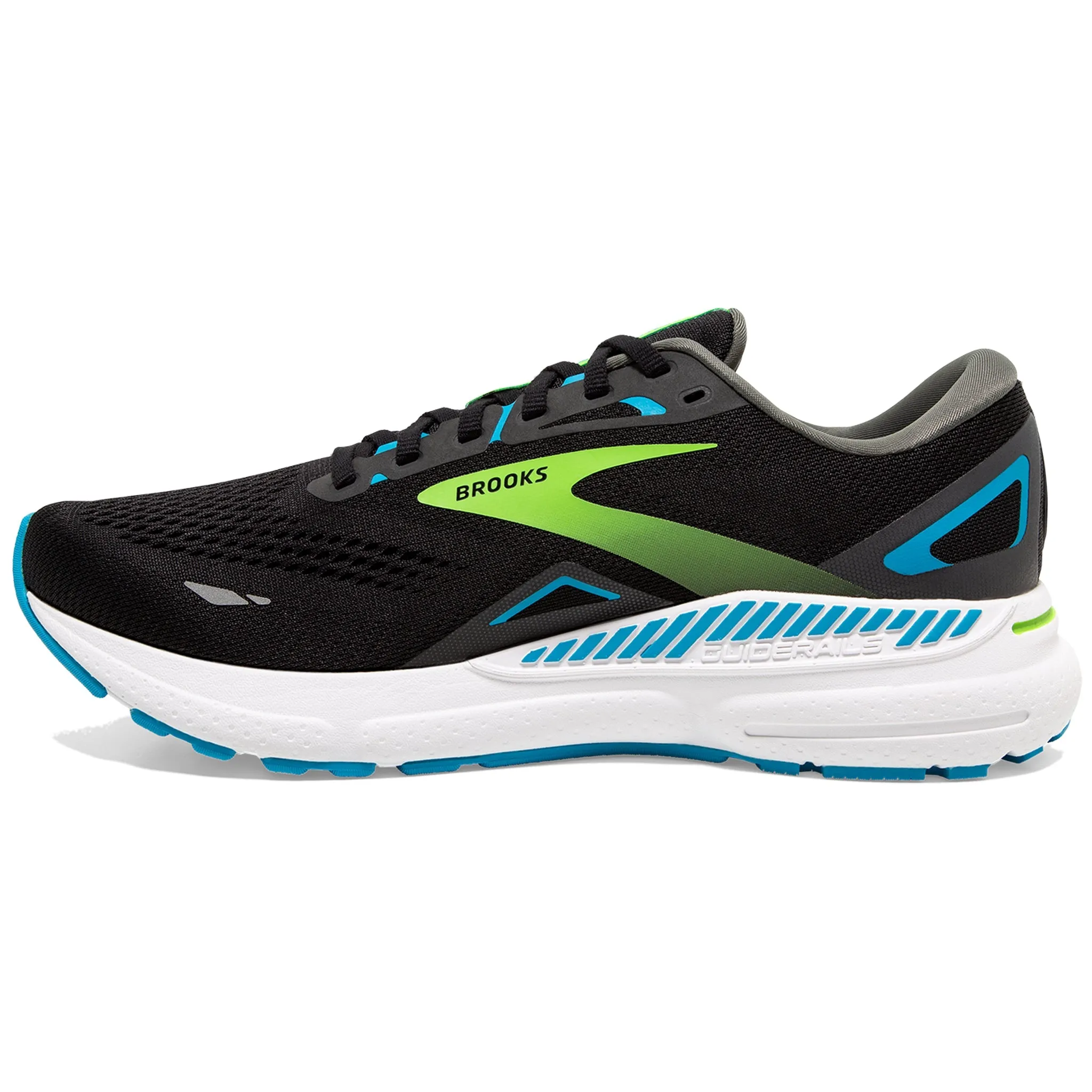 Brooks Adrenaline GTS 23 Men's 2E Wide Fit Black/Hawaiian Ocean/Green