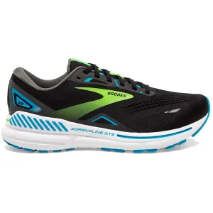 Brooks Adrenaline GTS 23 Men's 2E Wide Fit Black/Hawaiian Ocean/Green