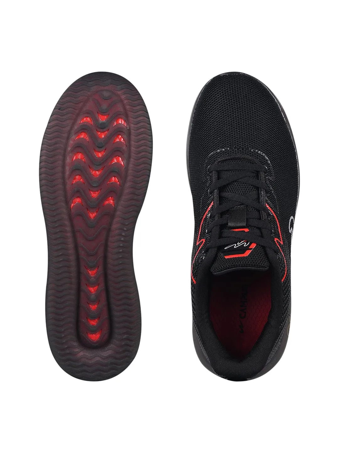 CAMP ASTROD Black Men's Running Shoes