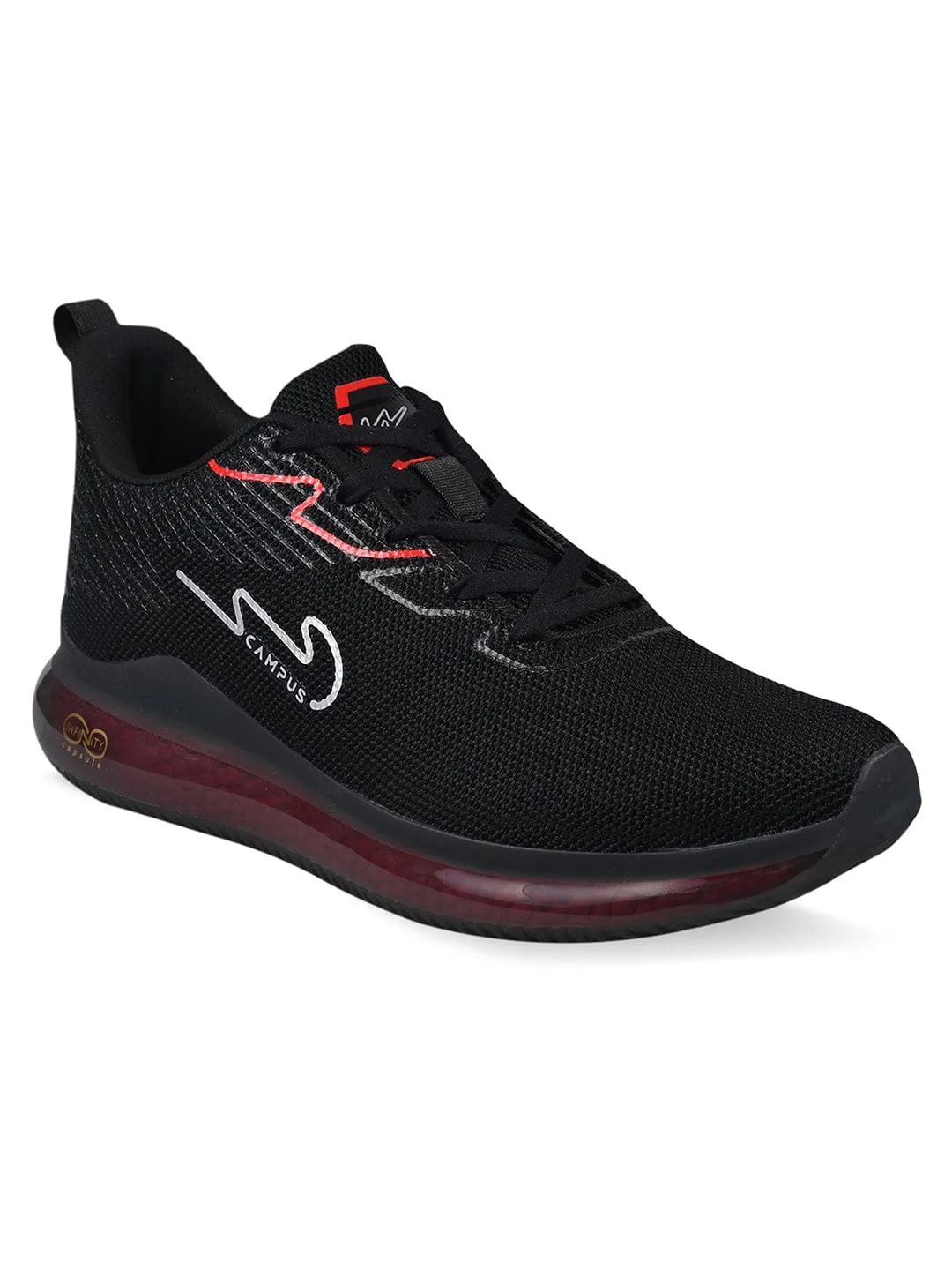 CAMP ASTROD Black Men's Running Shoes