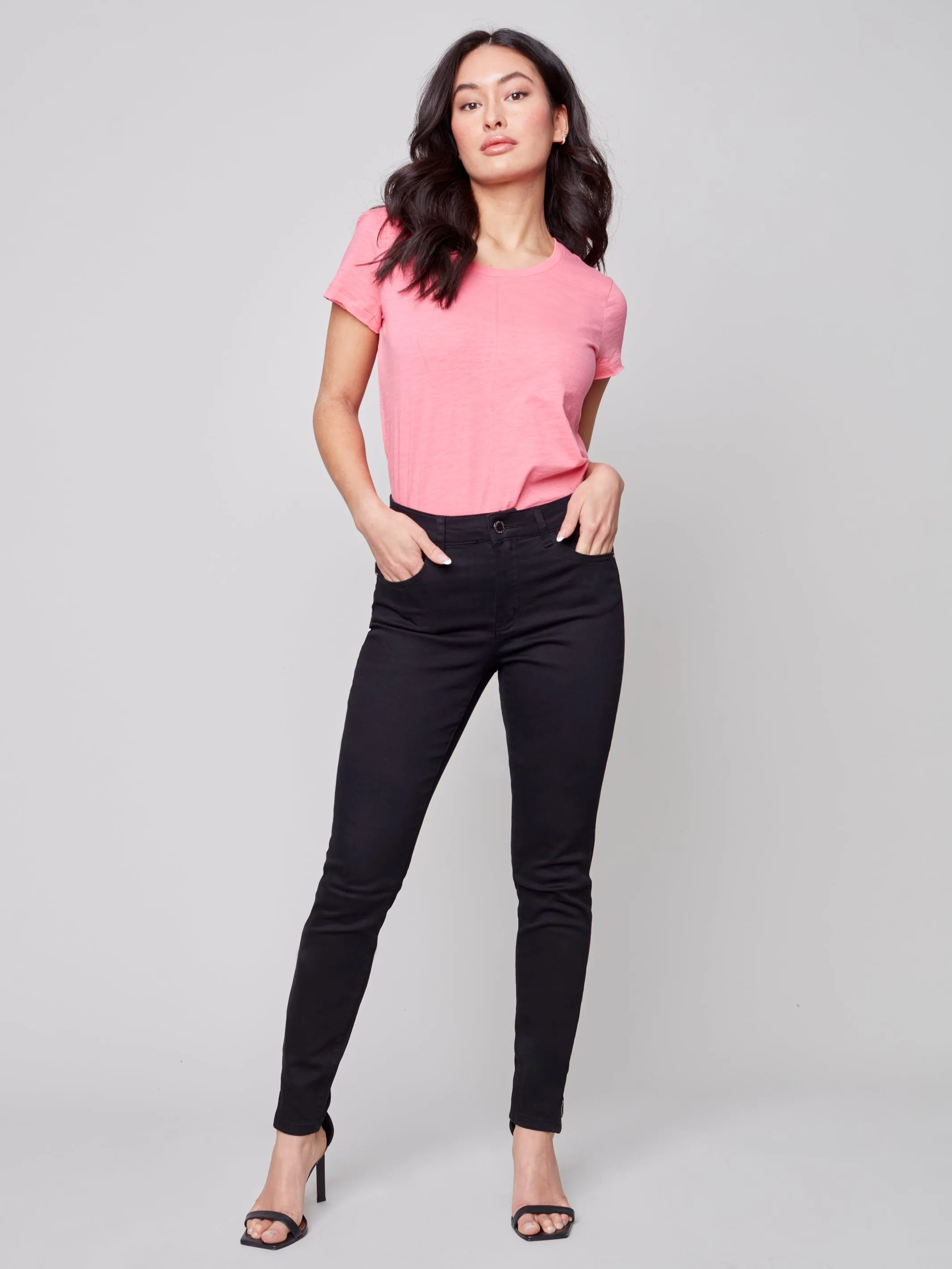 Charlie B Spring/Summer 2023-C5233S -618A -Pants -Black