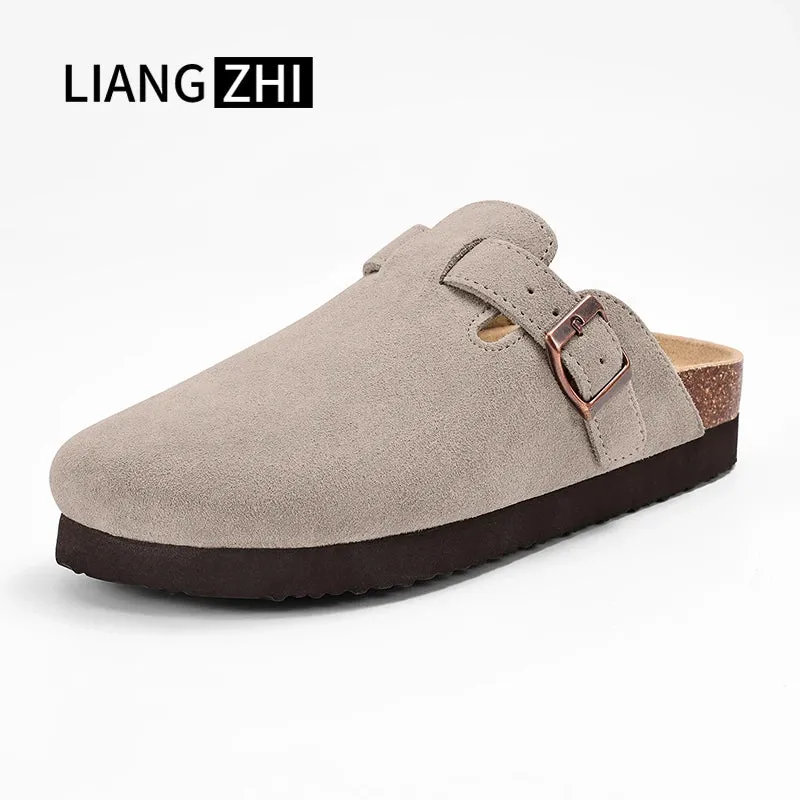 Classic Cork Suede Slippers - Stylish Comfort Clogs