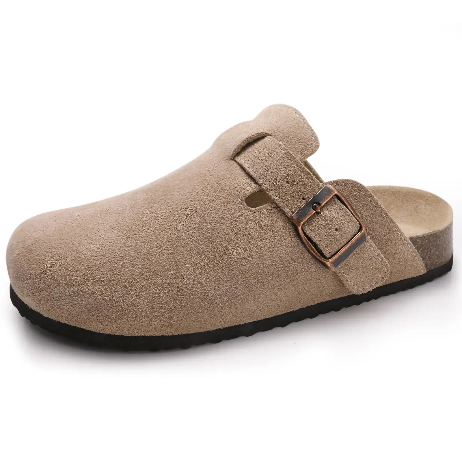 Classic Cork Suede Slippers - Stylish Comfort Clogs