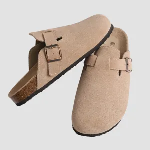 Classic Cork Suede Slippers - Stylish Comfort Clogs