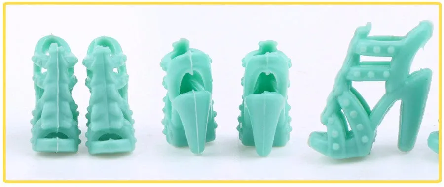 Colorful Accessories Heels Shoes For Barbie | Clothes Dress Doll Best Gift Girl Baby Toys |  10 Pairs Fashion Heels Shoes  For Barbie