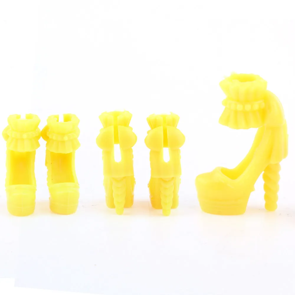 Colorful Accessories Heels Shoes For Barbie | Clothes Dress Doll Best Gift Girl Baby Toys |  10 Pairs Fashion Heels Shoes  For Barbie