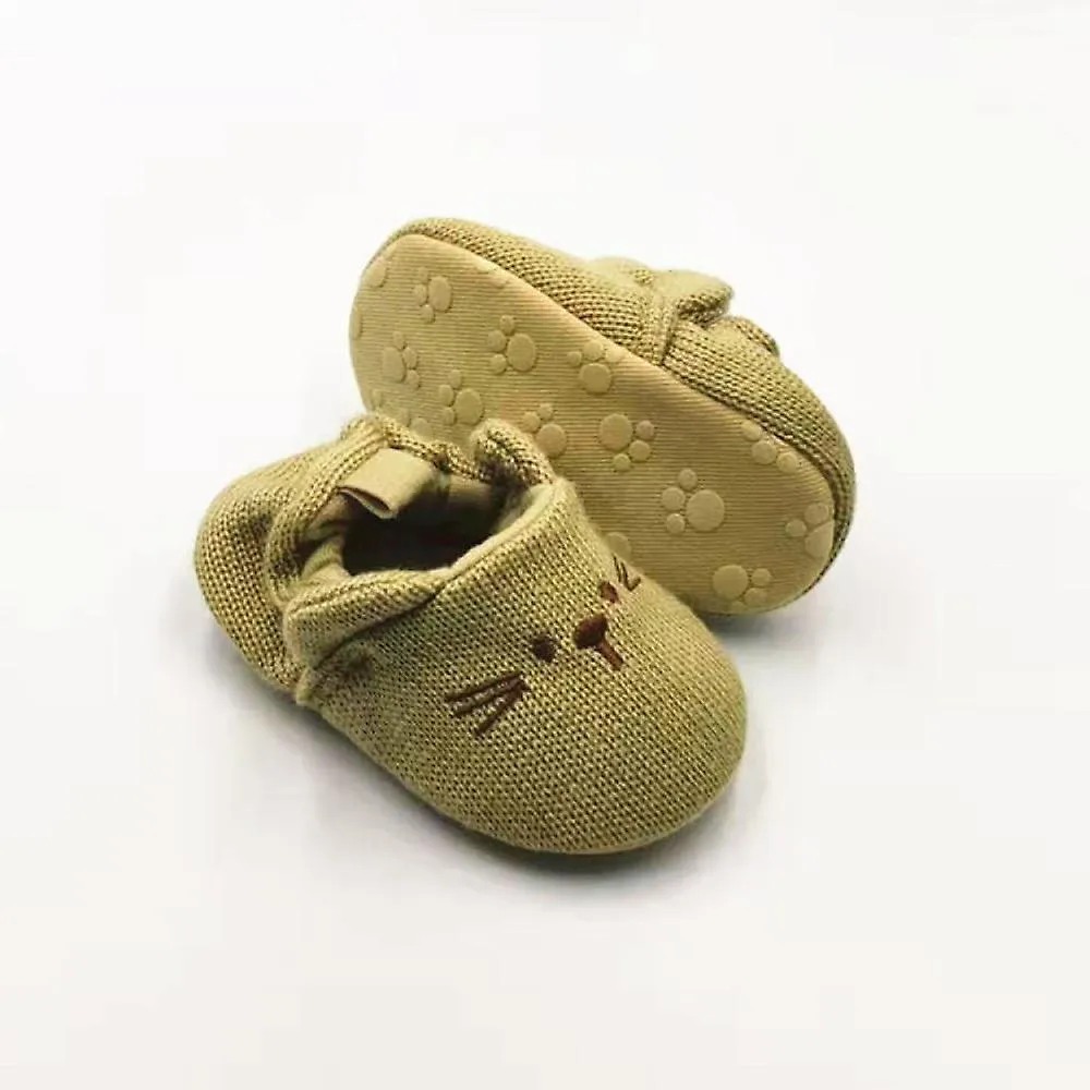 Costume Shoes Adorable Infant Slippers Toddler Baby Boy Girl Knit Crib Shoes Cute Cartoon Anti-slip Prewalker Baby Slippers