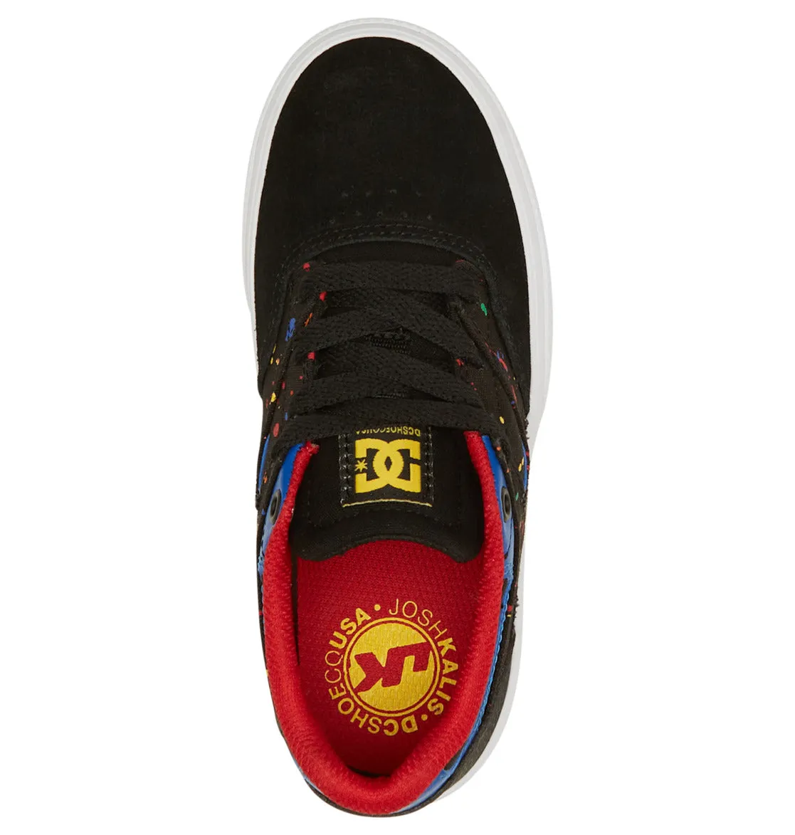 DC Kids Kalis Vulc Shoes Black/Splatter
