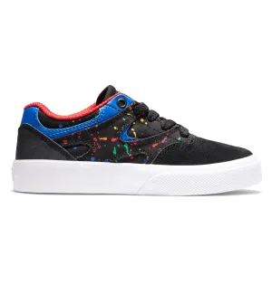 DC Kids Kalis Vulc Shoes Black/Splatter