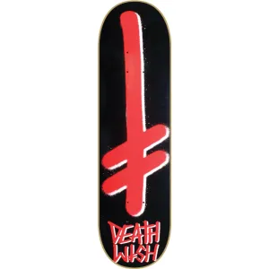 Deathwish Gang Logo Skateboard Deck 8.5" - Black/Red