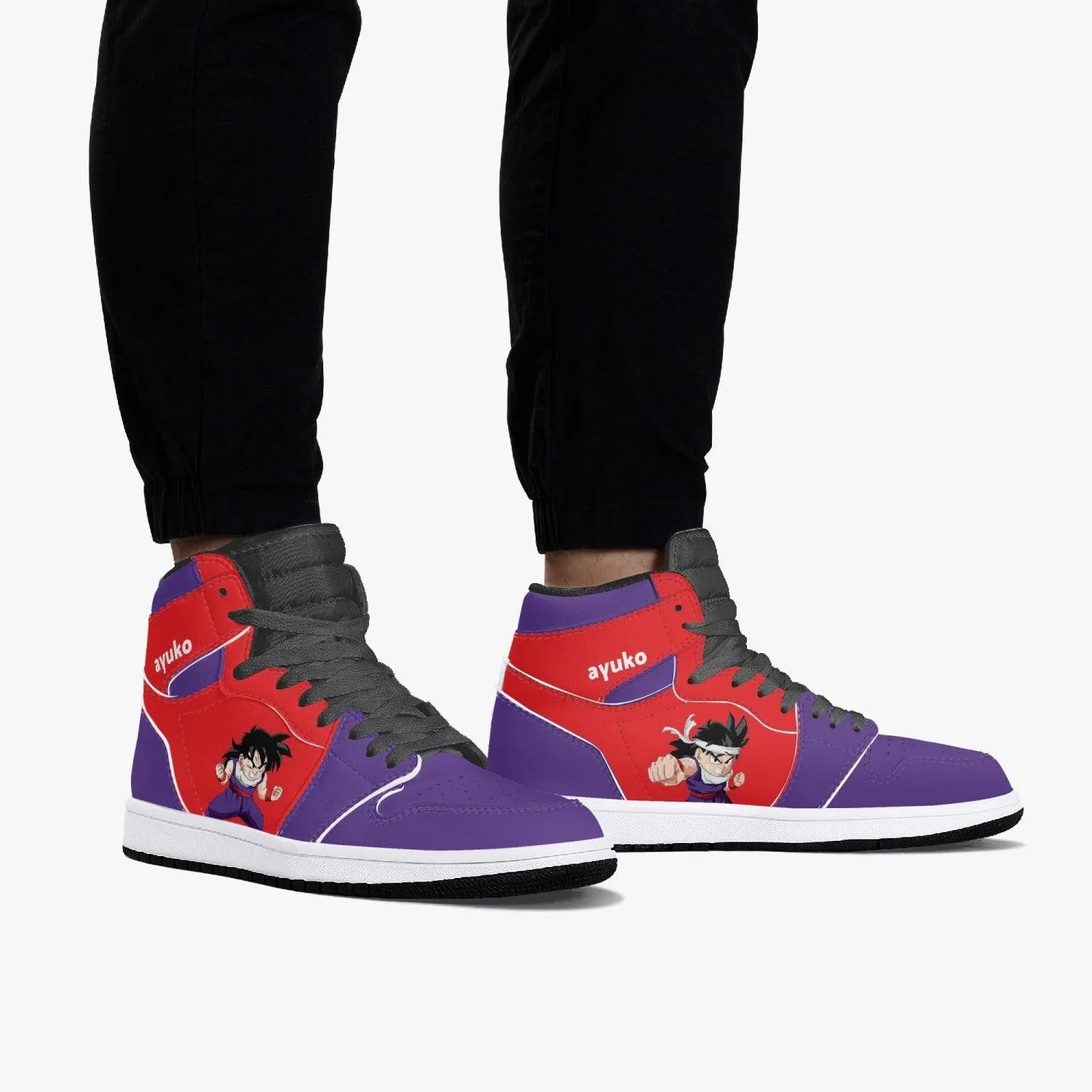 Dragon Ball Z Young Gohan Purple/Red JD1 Mid Anime Shoes