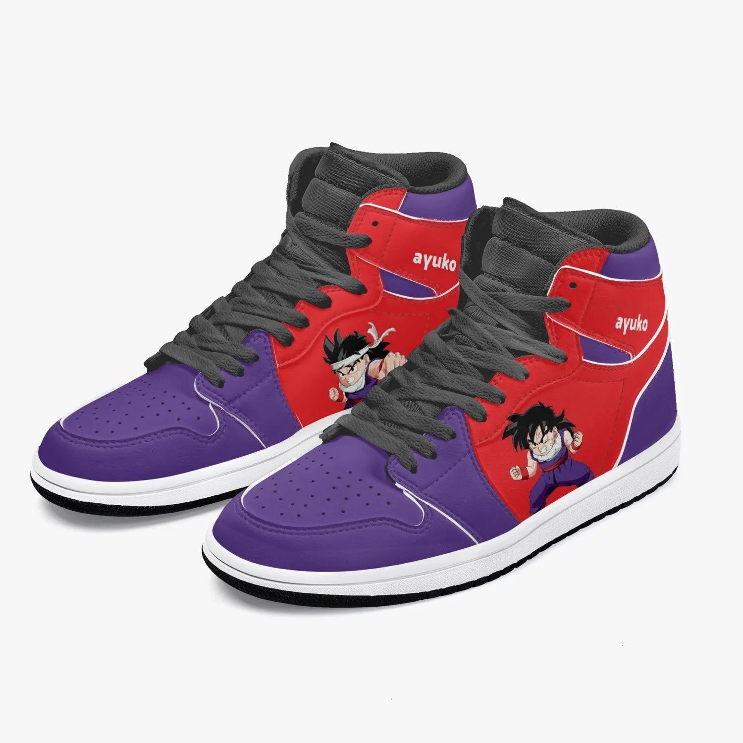 Dragon Ball Z Young Gohan Purple/Red JD1 Mid Anime Shoes