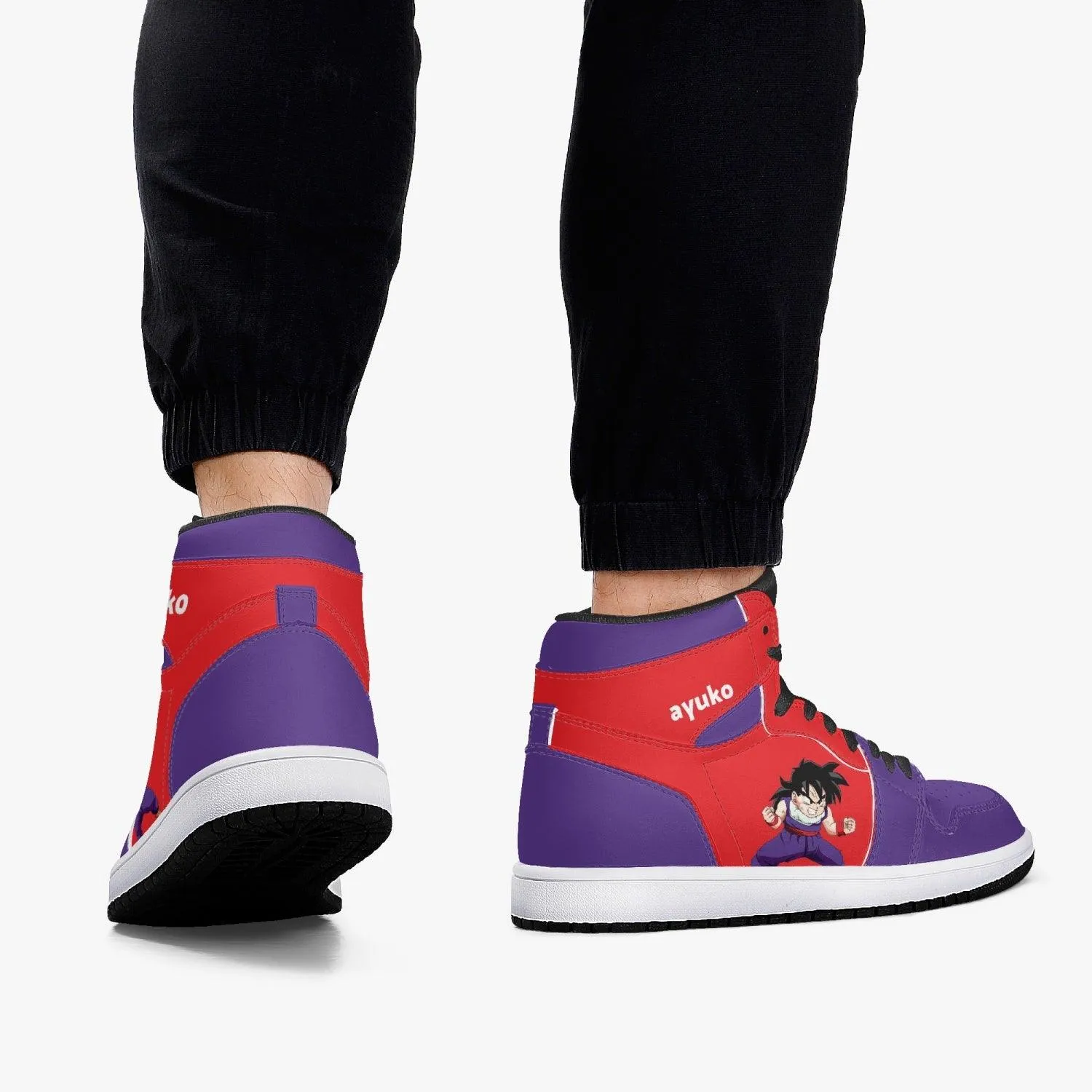 Dragon Ball Z Young Gohan Purple/Red JD1 Mid Anime Shoes