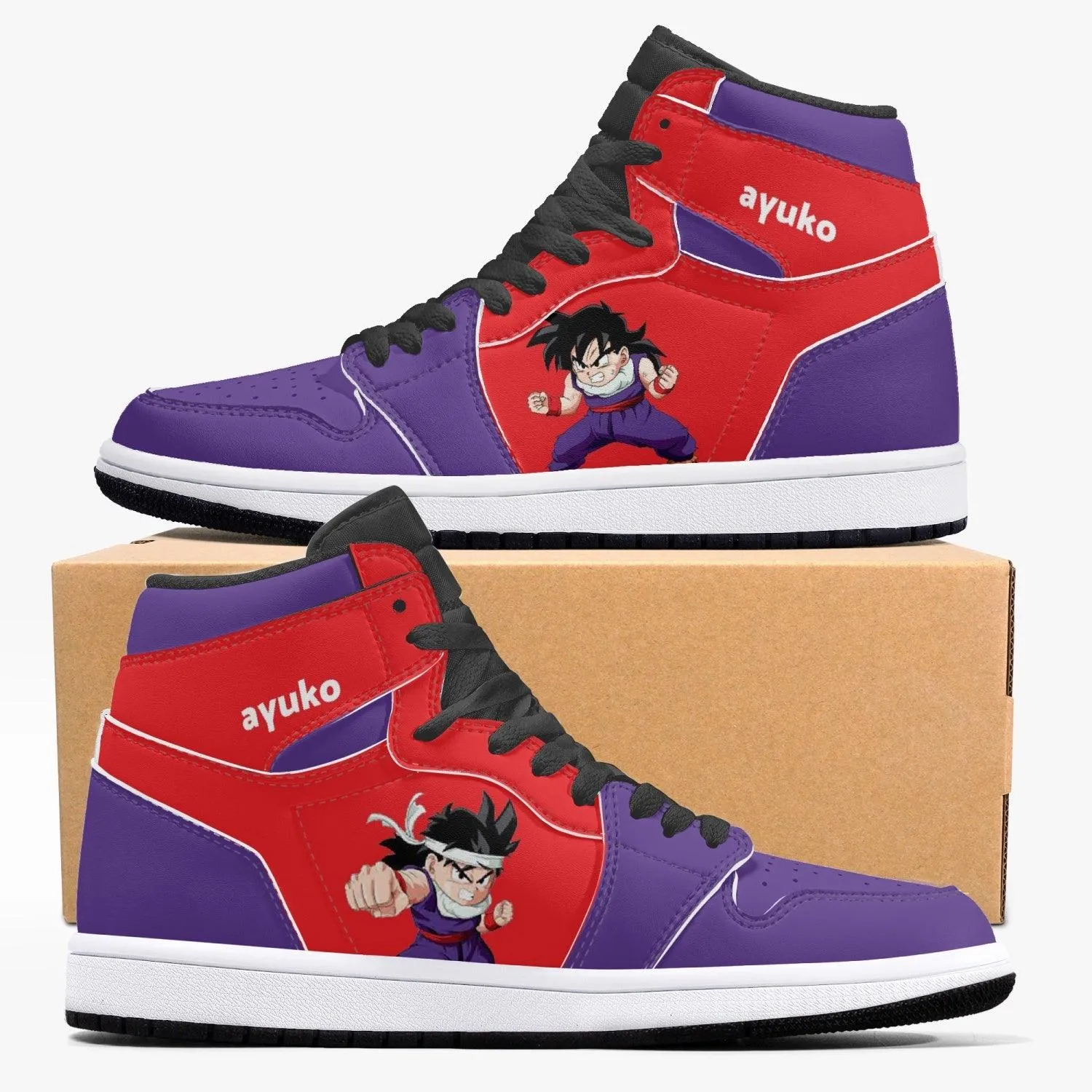 Dragon Ball Z Young Gohan Purple/Red JD1 Mid Anime Shoes