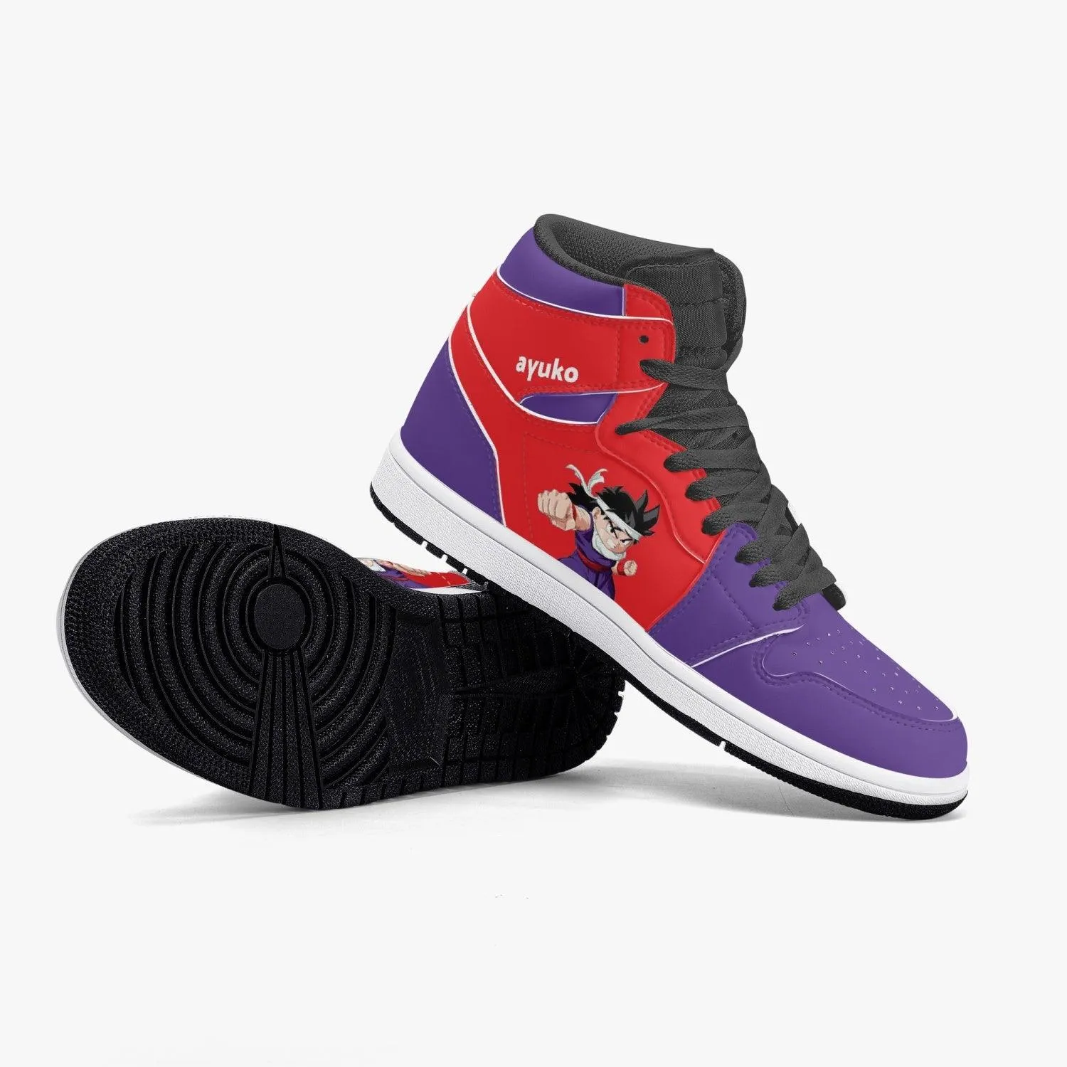Dragon Ball Z Young Gohan Purple/Red JD1 Mid Anime Shoes
