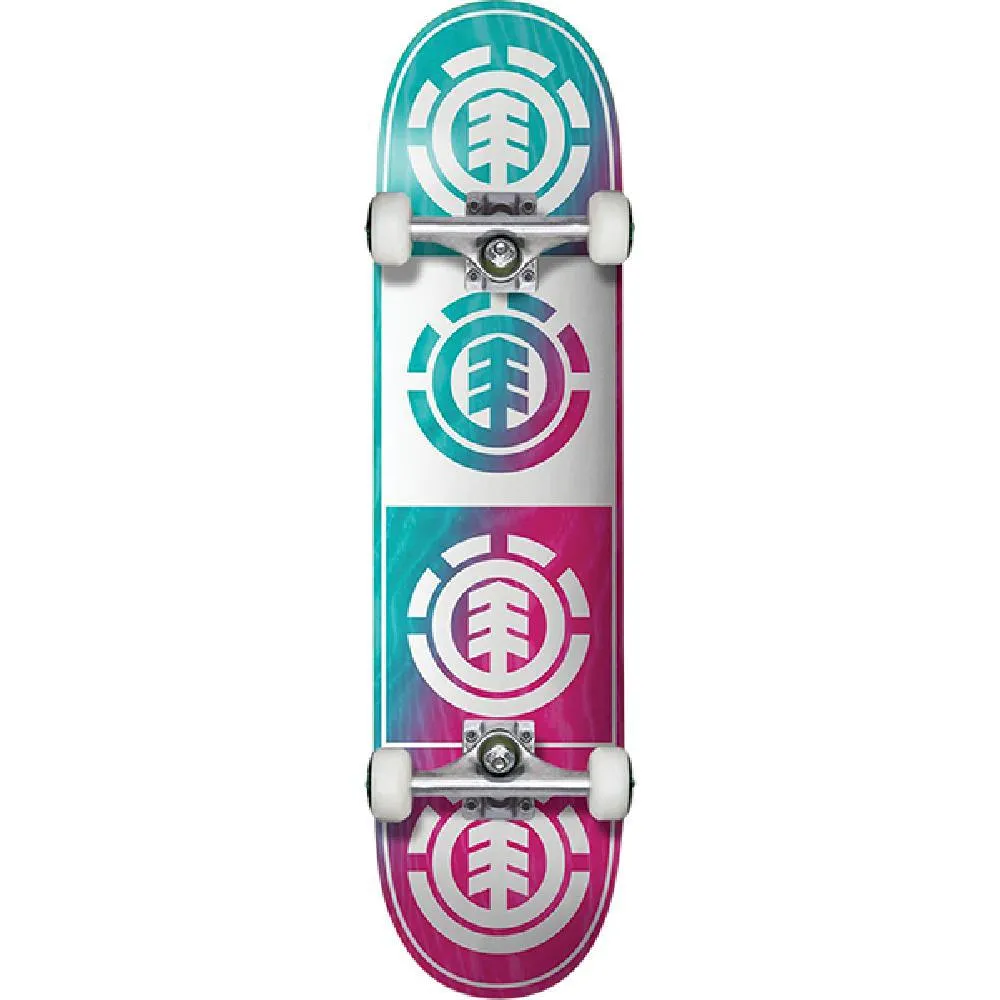 Element Quadrant 8.0" Teal Pink White Skateboard