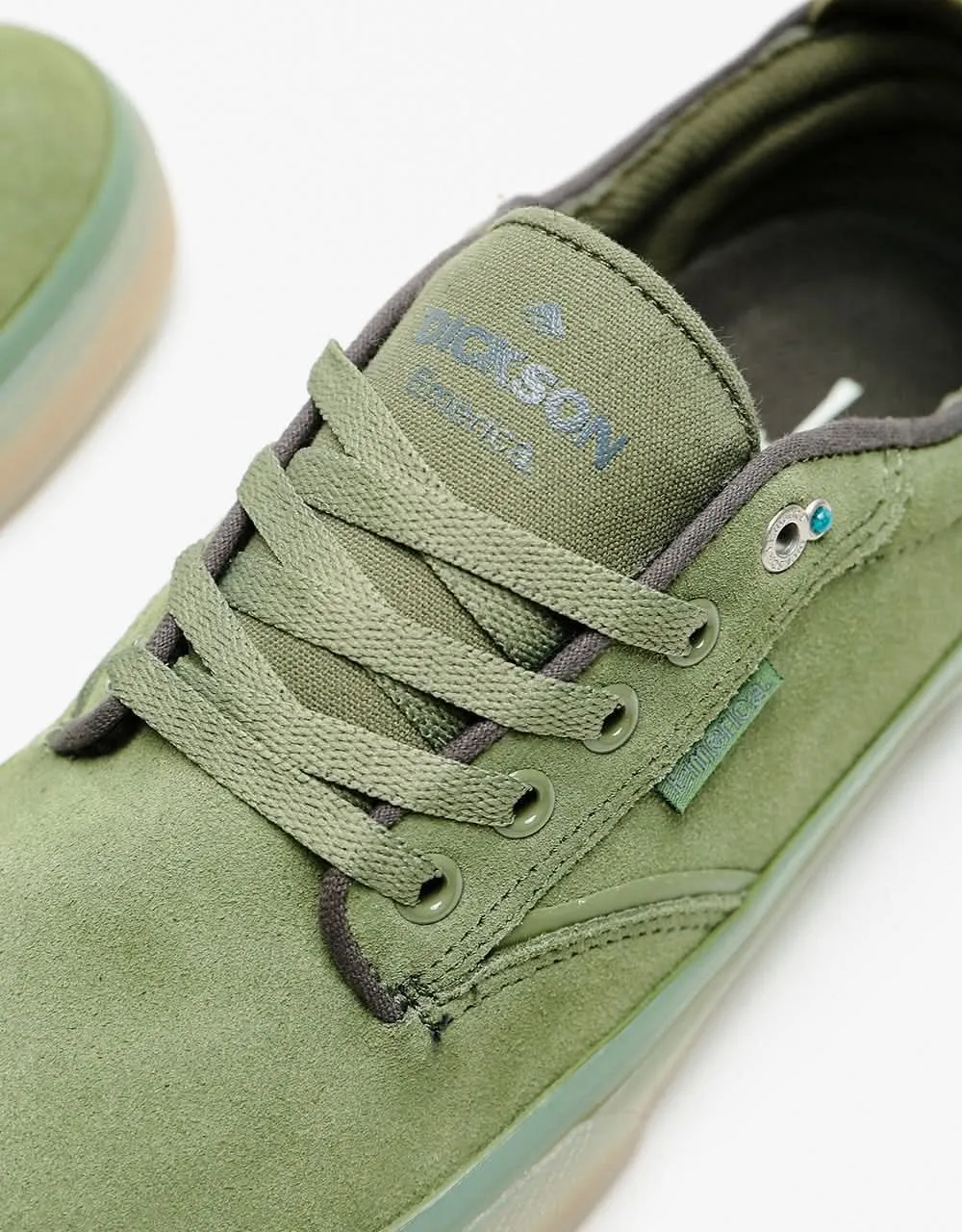 Emerica Dickson Skate Shoes - Olive