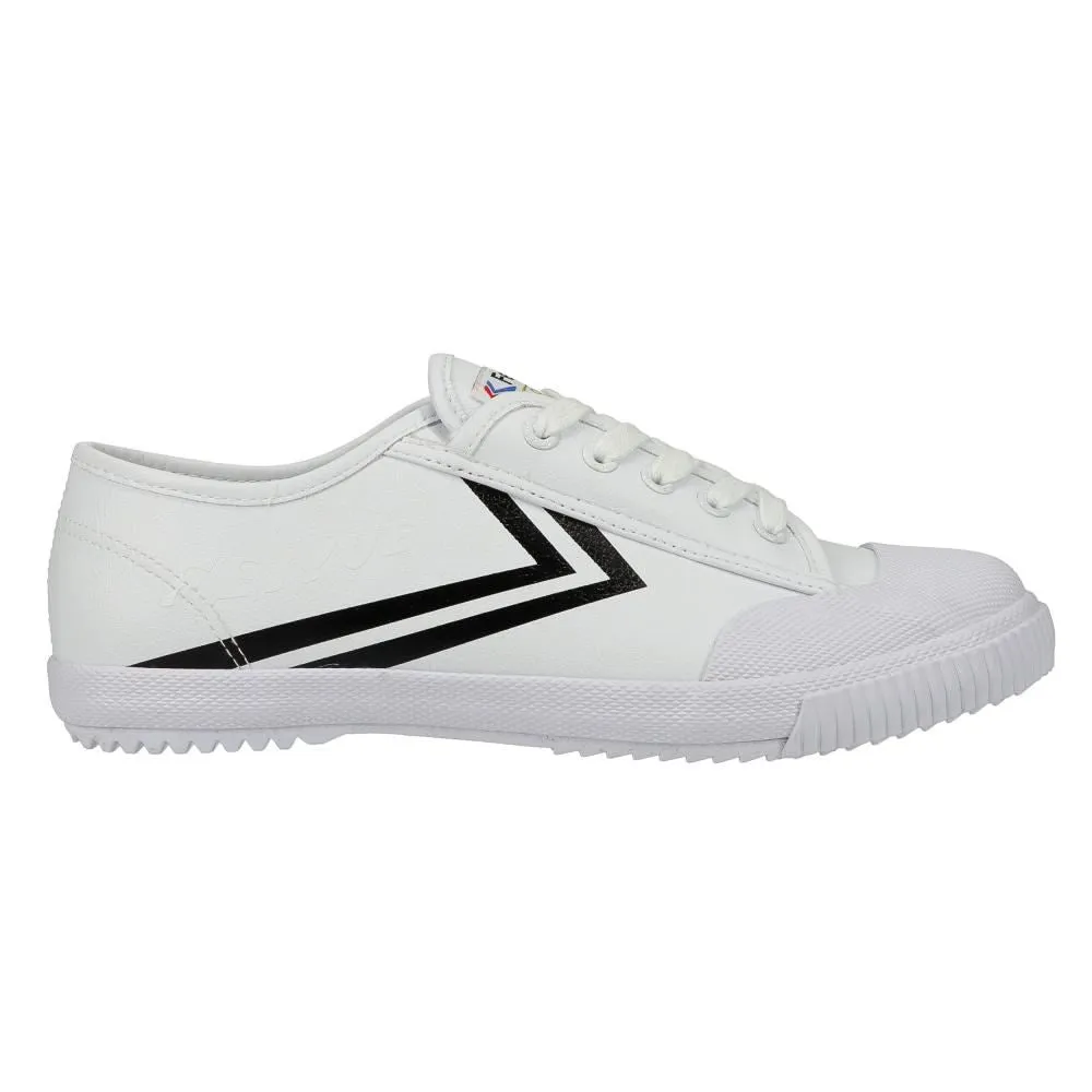 Feiyue Footwear Fe Lo 1920 Synthetic Leather Martial Arts/Gym/Lifing Shoes - White / Black