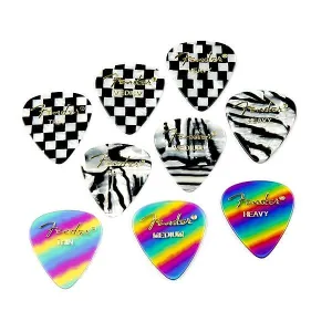 Fender Rainbow (12Pk) Med Celluloid Guitar Picks