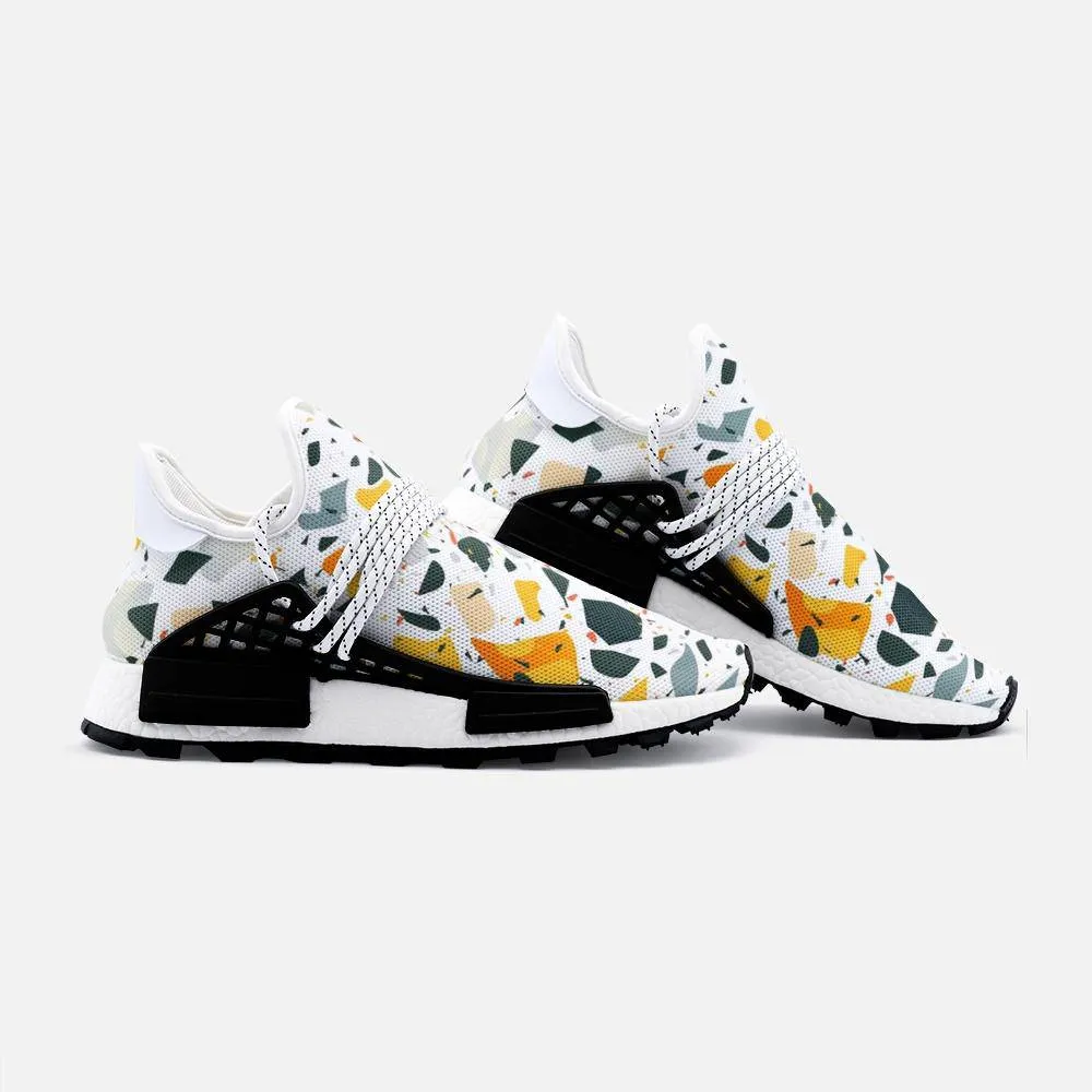 Flat colorful terrazzo pattern Unisex Lightweight Custom shoes