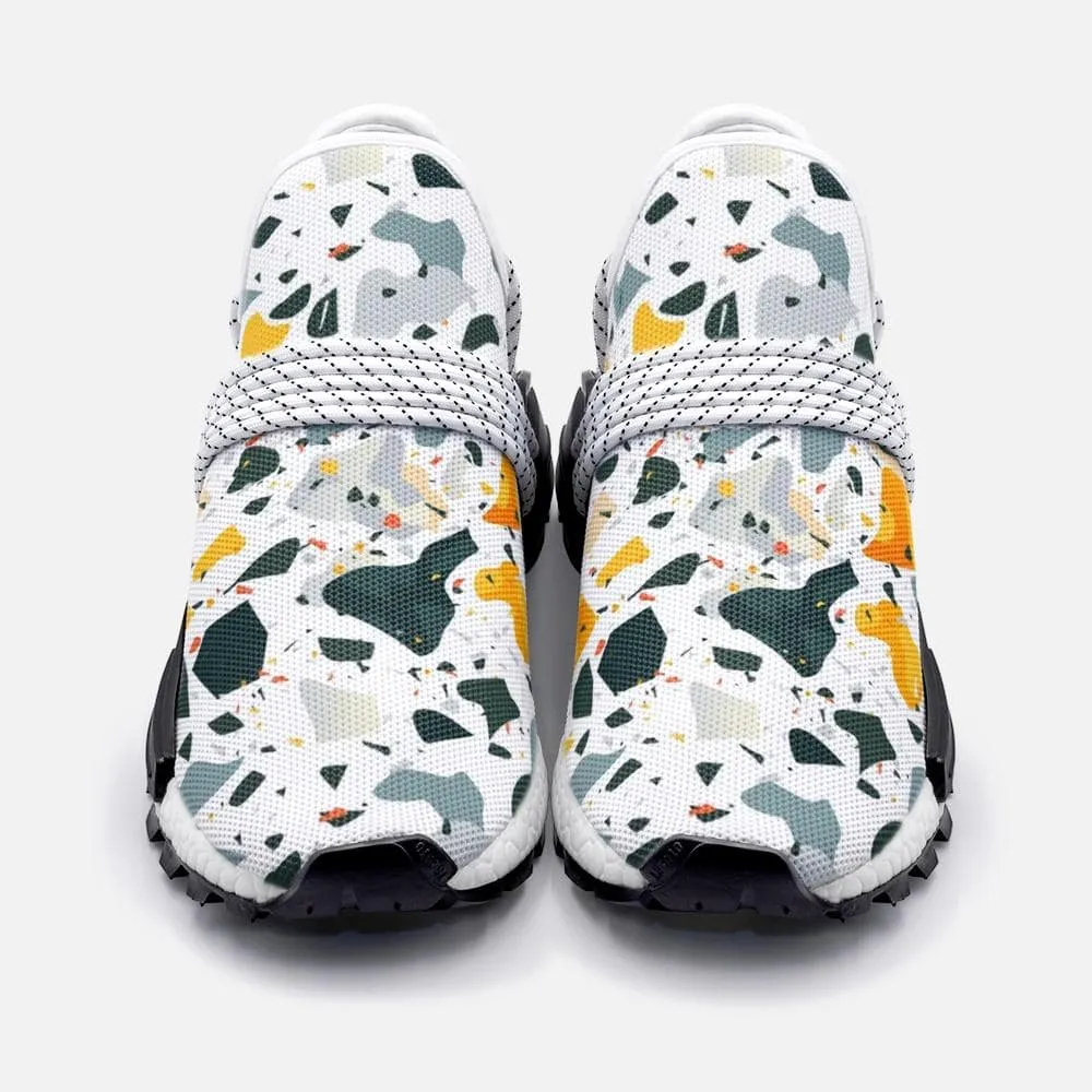 Flat colorful terrazzo pattern Unisex Lightweight Custom shoes