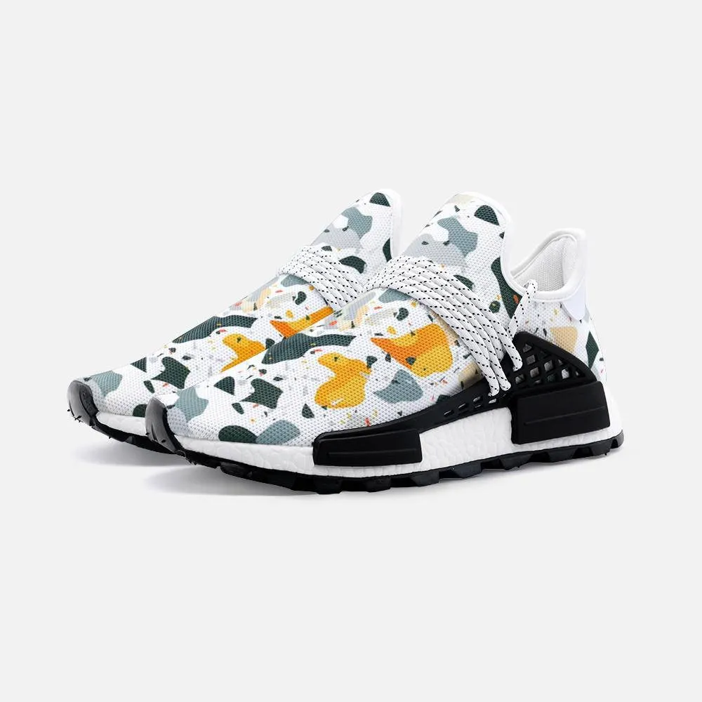 Flat colorful terrazzo pattern Unisex Lightweight Custom shoes