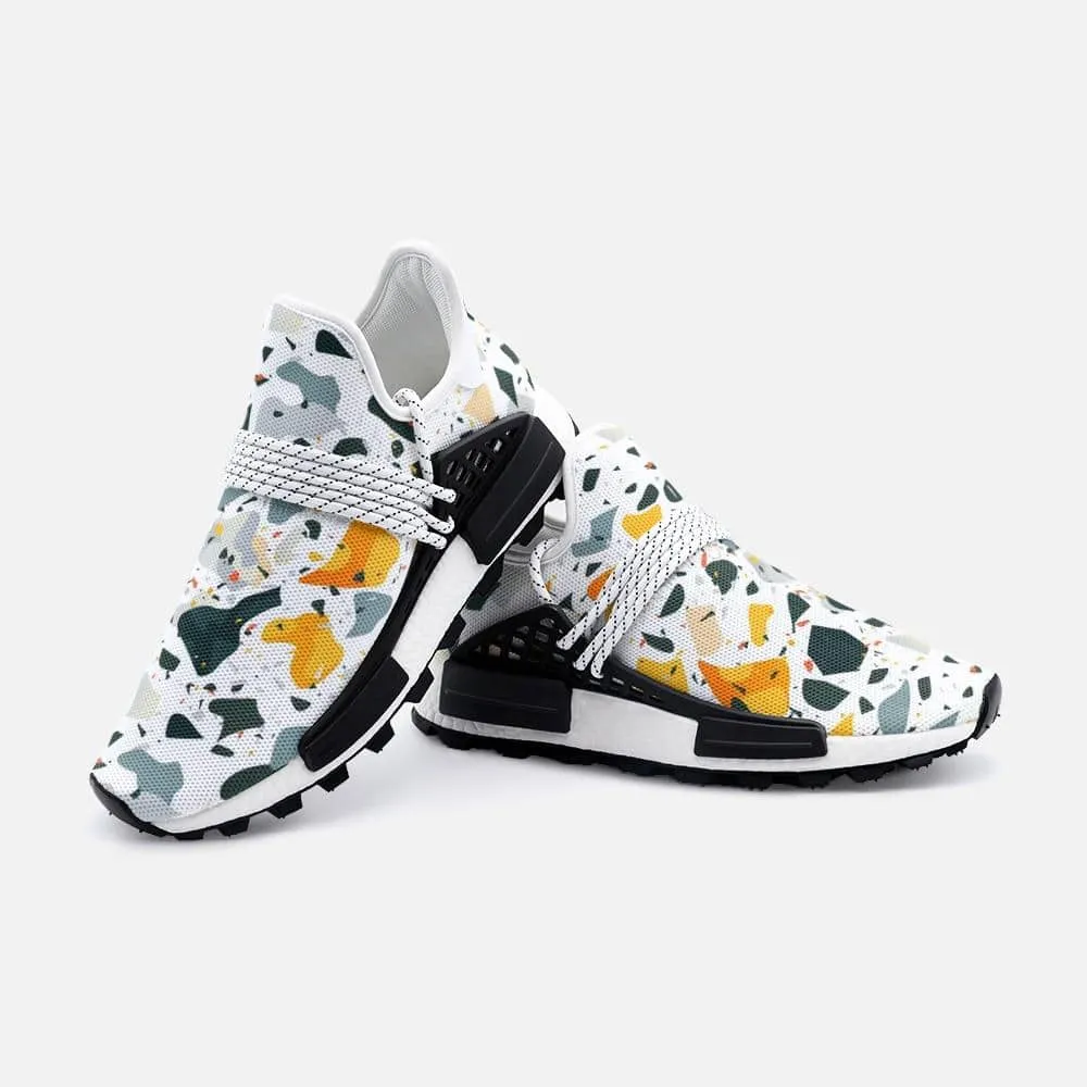 Flat colorful terrazzo pattern Unisex Lightweight Custom shoes