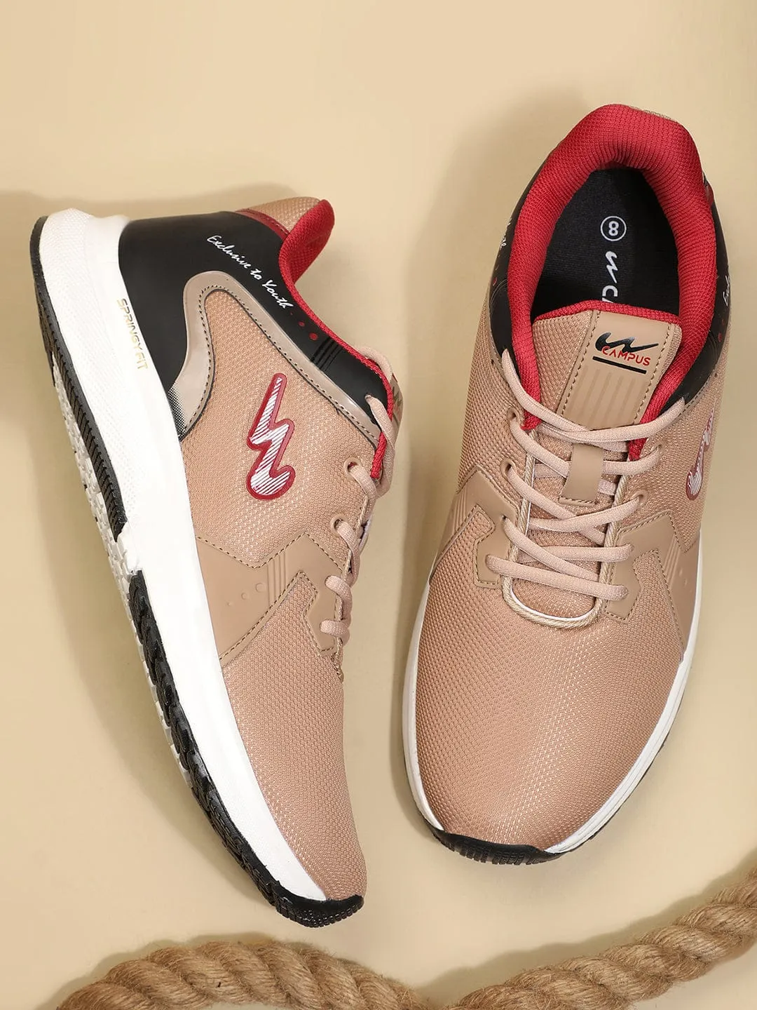 FRED Beige Men's Running Shoes