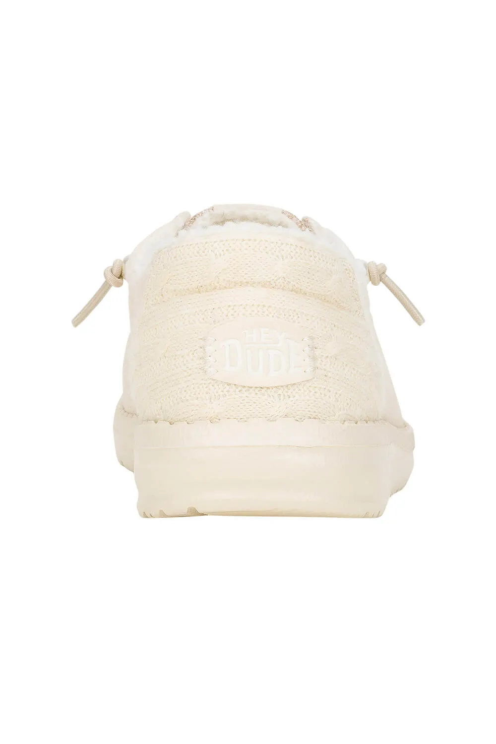 HEYDUDE Women’s Wendy Brushed Cozy Shoes in Ivory | 41918-105