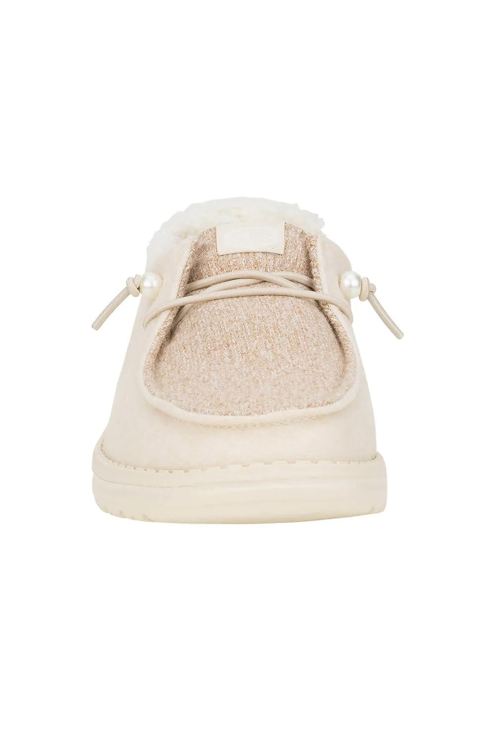 HEYDUDE Women’s Wendy Brushed Cozy Shoes in Ivory | 41918-105