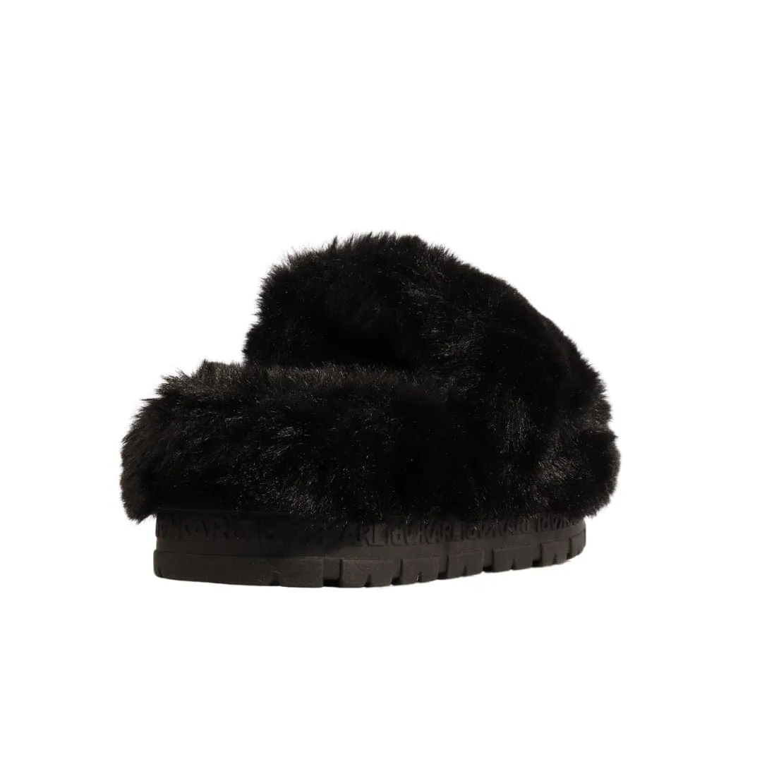 KARL LAGERFELD - Faux Fur Slippers
