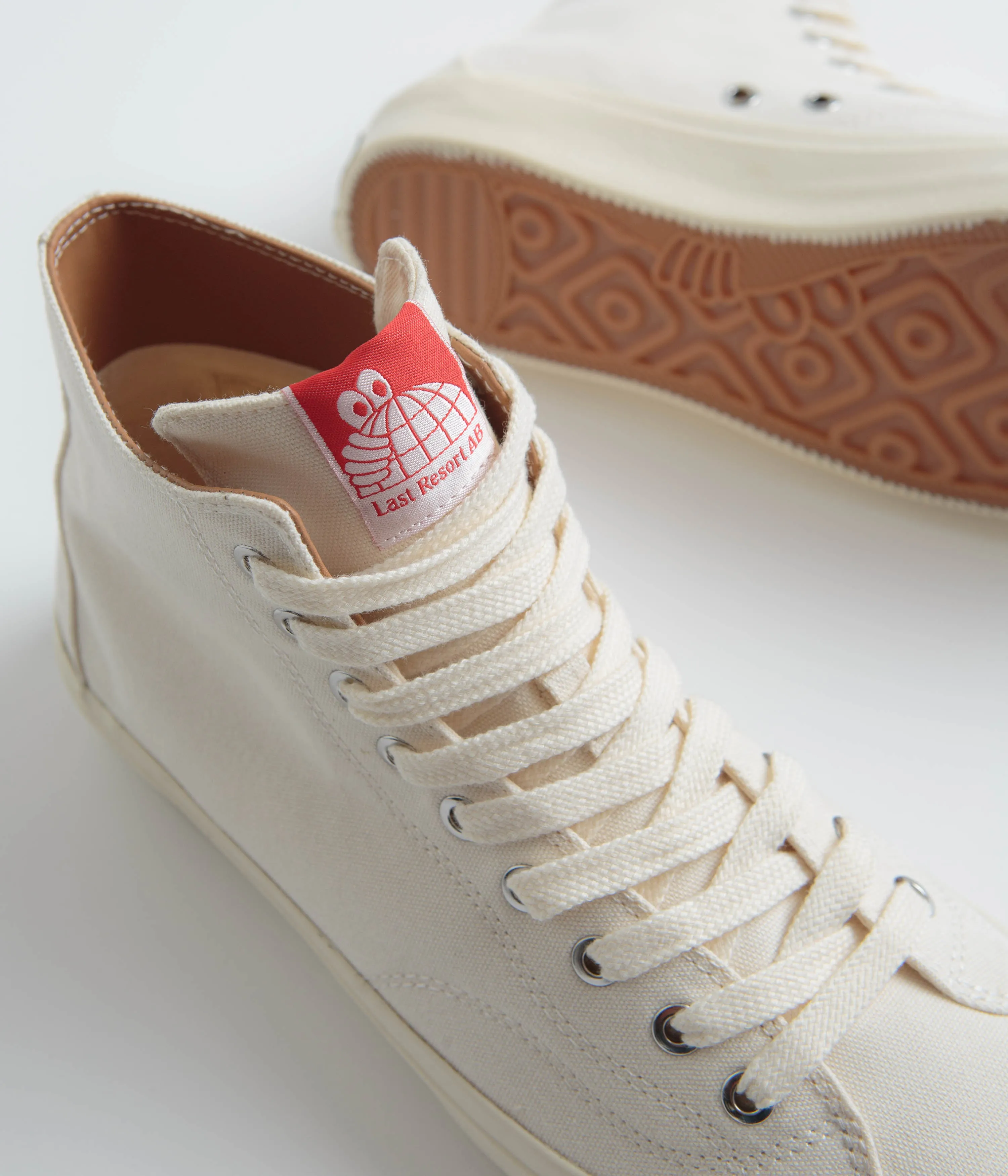Last Resort AB VM003 Canvas Hi Shoes - White / White