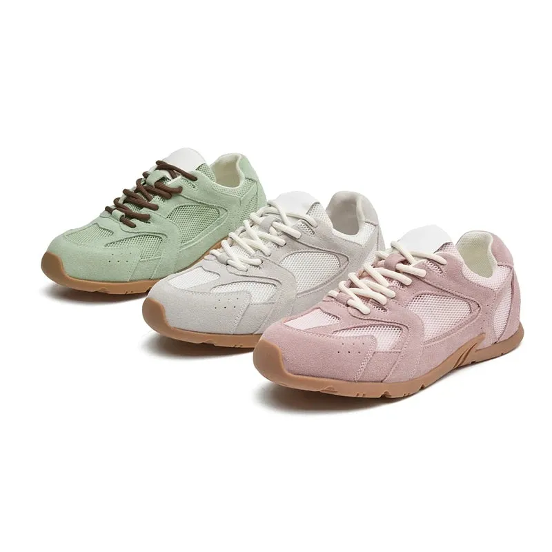 Leather Retro Lace Up Shoes